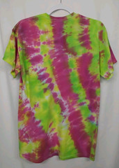 New Tie Dye Men’s T-Shirt Medium Pink Yellow Multicolor Summer Swirl Spiral