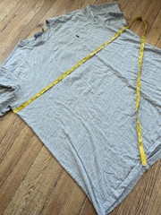 Polo Ralph Lauren Big Pony T Shirt Mens Size 3XLT Tall Gray Buffalo Plaid Logo