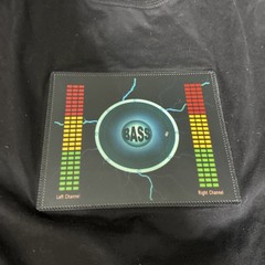 BASS Men’s Black SS Shirt Size M *SOUND ACTIVATED LIGHTS*