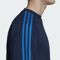 Adidas Originals 3 Stripe Long Sleeve Collegiate Navy T-Shirt Small Medium 2XL