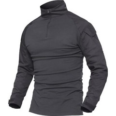 Men’s Outdoor Training Shirts Camping Hiking T-Shirt 1/4 Zip Long Sleeve Work US