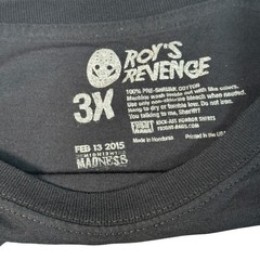 Roy’s Revenge Shirt Mens 3XL Black Fright Rags Horror Movie Slasher Jason 2015