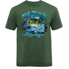 Man Medicine Get Your Dose Fishing Outdoor Sports T-shirt