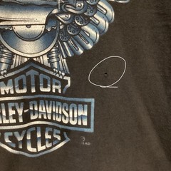 VTG Harley Davidson T-Shirt Black Lrg Biker Motorcycle Made In the USA See Pics