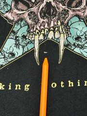 Metallica King Nothing T-Shirt XL Pushead Skull Faded Charcoal Boxy Band Tee