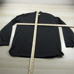Under Armour Shirt Mens Large Black Fitted Mock Cold Gear Fleece Long Sleeve