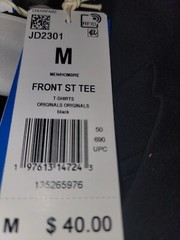 NEW MENS ADIDAS ORIGINALS FRONT 3-STRIPES TREFOIL SHIRT ~SIZE MEDIUM #JD2301 BM