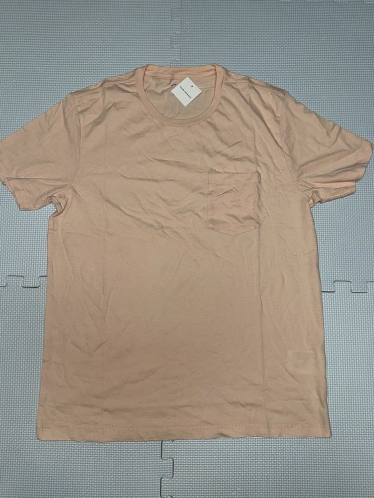 Club Monaco Mens Williams Short Sleeve Pocket Tee Apricot NWT Large Free Ship
