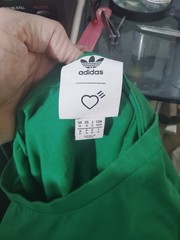 Adidas X Human Made Green Shirt Adult Gears for Futuristic Teenagers Medium