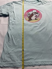 Buc-ee’s and the Beach Pale Blue Summer Adult T Shirt Sz L FREE SHIPPING B85