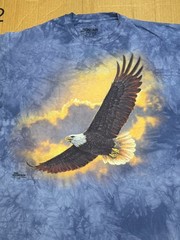 The Mountain Collin Bogle Bald Eagle Sunset Clouds Tie Dye Shirt XL 2015 Nature
