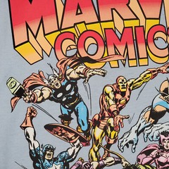 MARVEL Comics Mens 2XL XXL Blue Golden Age Aventures Hulk Thor Cpt America NWT
