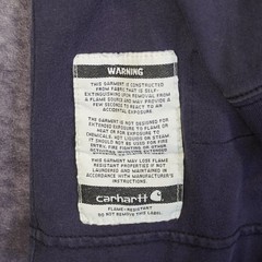 Carhartt Men’s Large Flame-Resistant Long Sleeve Shirt Blue FR FLAWED