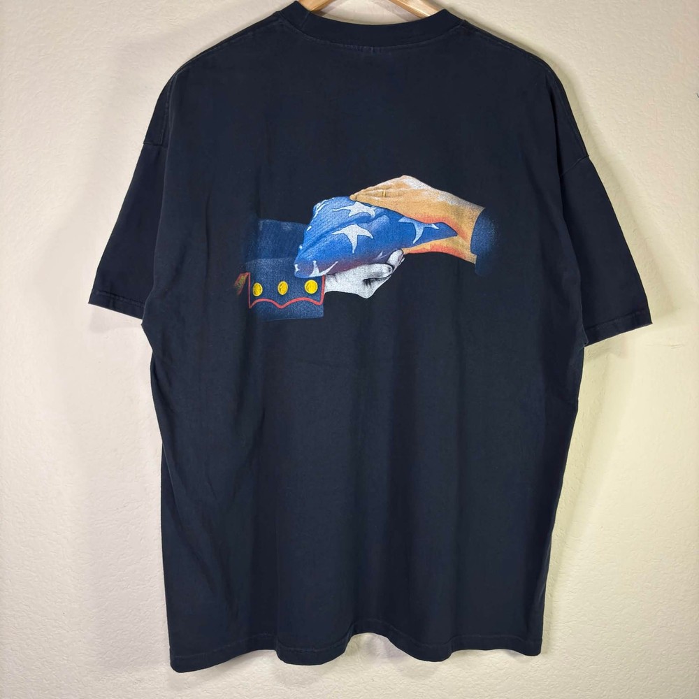Vintage 2000s US Marine Corps In Remembrance Graphic Tee Black Mens XXL