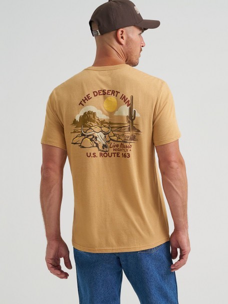Wrangler Short Sleeve Western T-Shirt, Wrangler 112372833. NWT. Gold