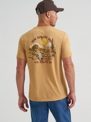 Wrangler Short Sleeve Western T-Shirt, Wrangler 112372833. NWT. Gold