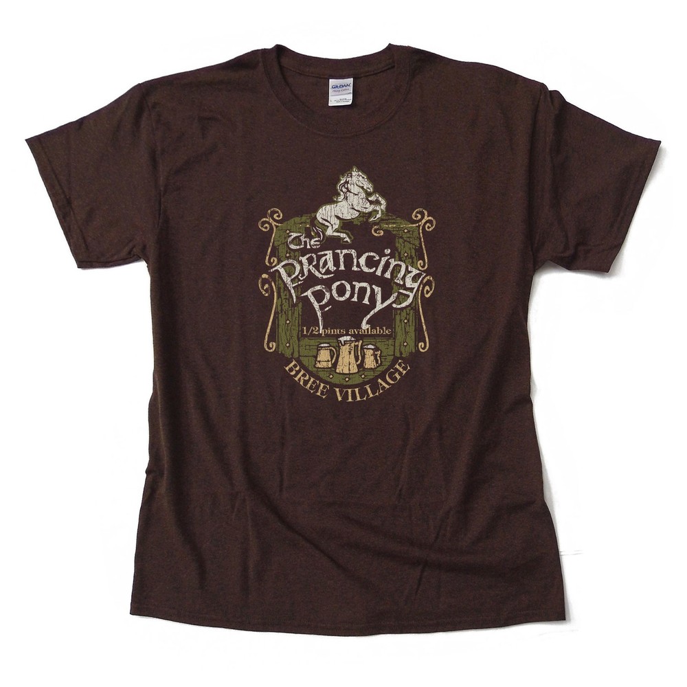 Lord of the Rings “Prancing Pony” high-quality screen-printed T-Shirt S-3XL