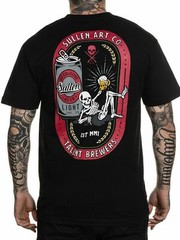 Sullen Men’s T-shirt TALENT BREWERS Jet Black Tee Tattoo Skull Premium Quality