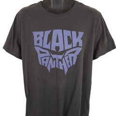 Black Panther T Shirt Mens Size XL Gray Marvel Comics Movie Promo