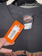 Vintage Y2K Harley Davidson NWT “work Sucks Let’s Ride” Bahrain Shirt Size Xl