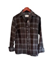 NWT Purple Brand Men’s XS Wool Flannel Button Down Plaid Long Sleeve Shirt