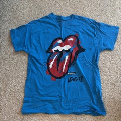 The Rolling Stones 2018 London Tour Concert Shirt Rare No Filter Large Blue