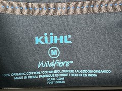 Kuhl Born In The Mountains T Shirt Men Medium Blue Organic Cotton Wildfibre 7245