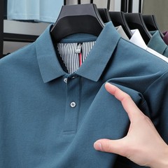 100% pure cotton short sleeved men’s polo shirt summer boutique fashion high-qua