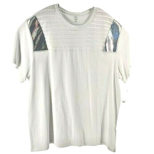 INC International Concepts Mens White Sports Crew Neck T Shirt Modern 3XL New