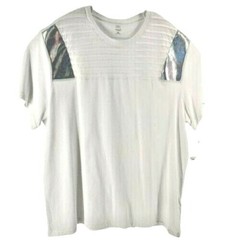 INC International Concepts Mens White Sports Crew Neck T Shirt Modern 3XL New