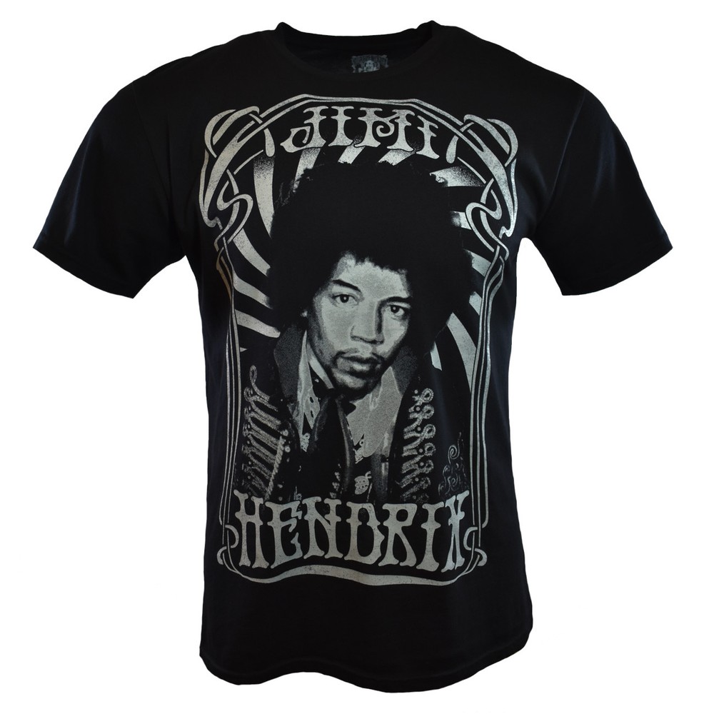 JIMI HENDRIX Mens S M L Tee T Shirt Stockholm 1967 Rock Music Vintage Black NEW