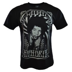 JIMI HENDRIX Mens S M L Tee T Shirt Stockholm 1967 Rock Music Vintage Black NEW
