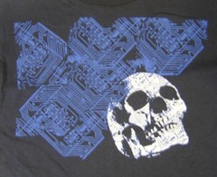 Y2K Skull & Geometric Design T SHIRT Mens Sizes Awesome New With Tags 2007