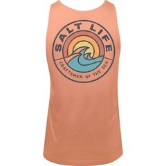 Salt Life Sea Craft Tank Orange M Live Salty Saltlife Unisex Tank NWT