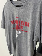 Nike New Mexico Lobos Basketball T Shirt Mens XL Gray Just Do It Two Sided
