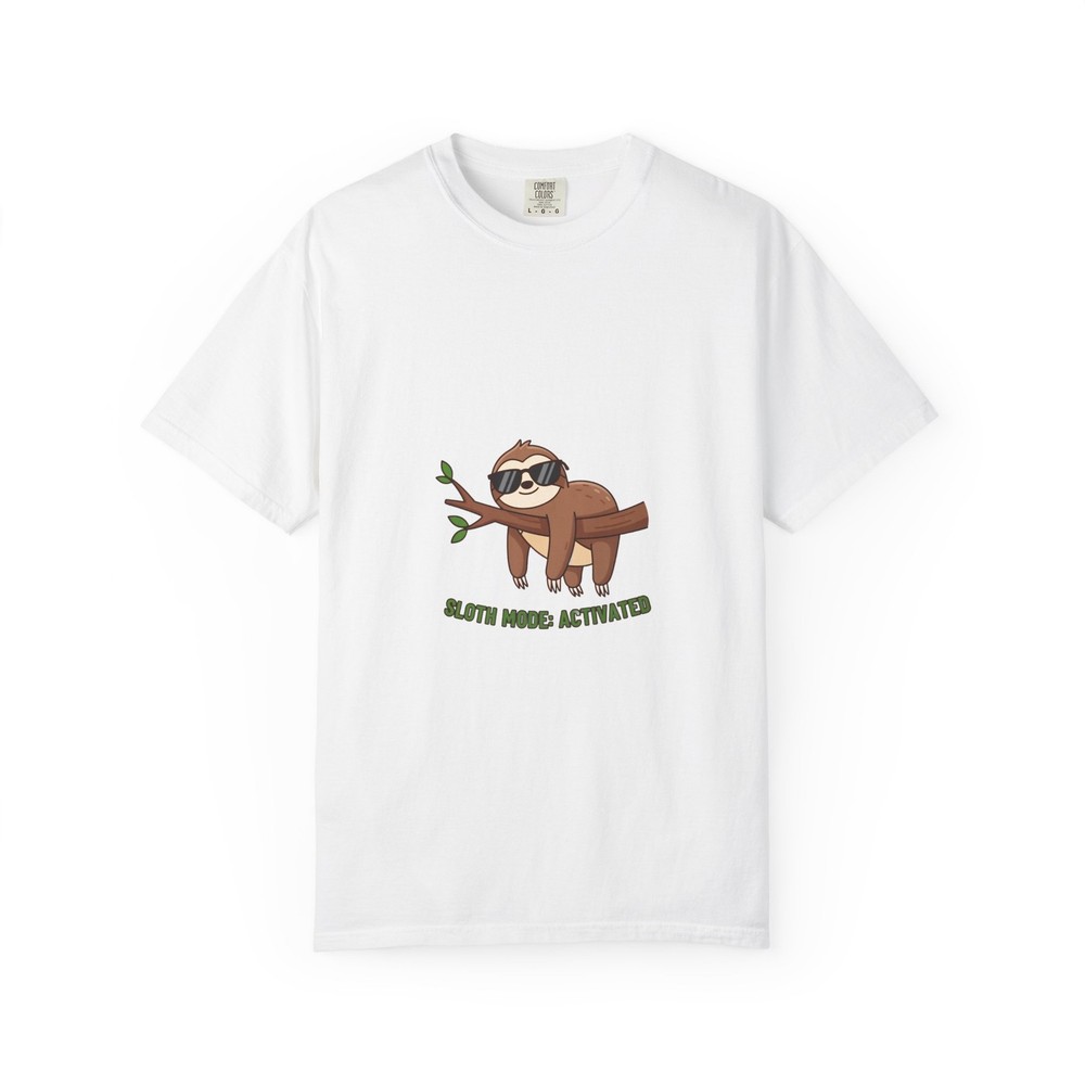 Sloth Mode Activated T-Shirt Funny Lazy Sloth Gift Humor Graphic Tee Unisex