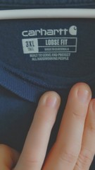 3 Carhartt Men’s Workwear Pocket T-shirt – Navy, 3XLT, 1 Without Pocket
