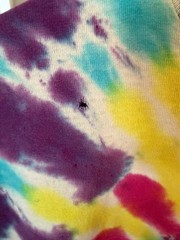 Vintage Fruit Of The Loom Tie Dye Shirt XL Multicolor Rainbow Spiral Graphic Tee