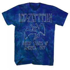 Men’s Led Zeppelin Icarus ’77 US Tour Tie Dye Tee T-Shirt