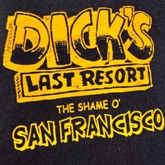Dick’s Last Resort Short Sleeve Humorous Funny Graphic Tee T-shirt. Medium.