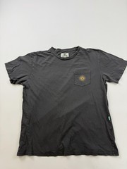 Vissla Shirt Mens Large Gray Surf Co Sun Graphic Pocket Tee Offshore Pleasures