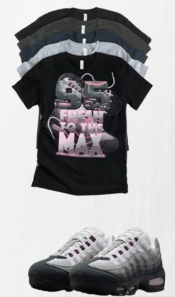 Max 95 OG Fresh Pink Foam Sneaker Matching T-Shirt | Sneakerhead Streetwear