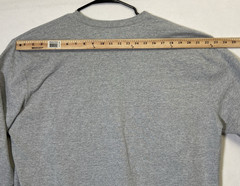 Carhartt Long Sleeve Shirt Mens L Large Regular Gray K231 HGY Logo Crew Neck Tee