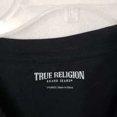 New NWT TRUE RELIGION Logo Graphic Short Sleeve Crew Neck Tee Men’s 3XL Black
