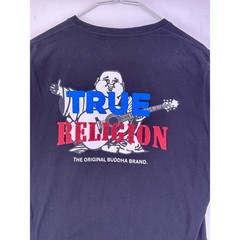 True religion black Tshirt Blue and red print Size Medium