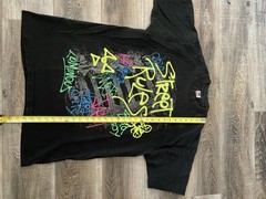 Vtg Graffiti Black Tee Shirt Men’s Size XL Tag Made In USA Fruit Of The Loom