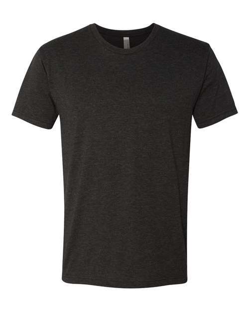 6010 Next Level Apparel Unisex Triblend T-Shirt Vintage Black XS