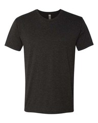 6010 Next Level Apparel Unisex Triblend T-Shirt Vintage Black XS