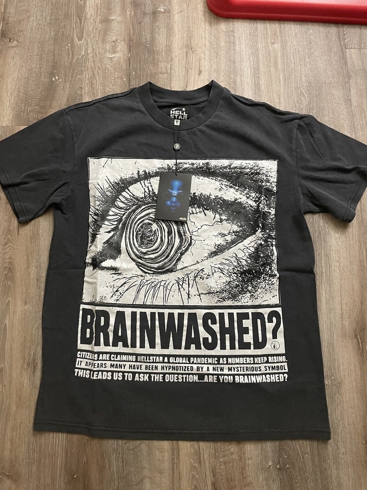 NEW Hellstar Studio Brainwashed T Shirt Size Large 100% Authentic Guaranteed!!!