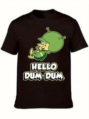 Hello Dum-Dum Funny Retro Alien T-Shirt – Vintage Cartoon Space Graphic Tee